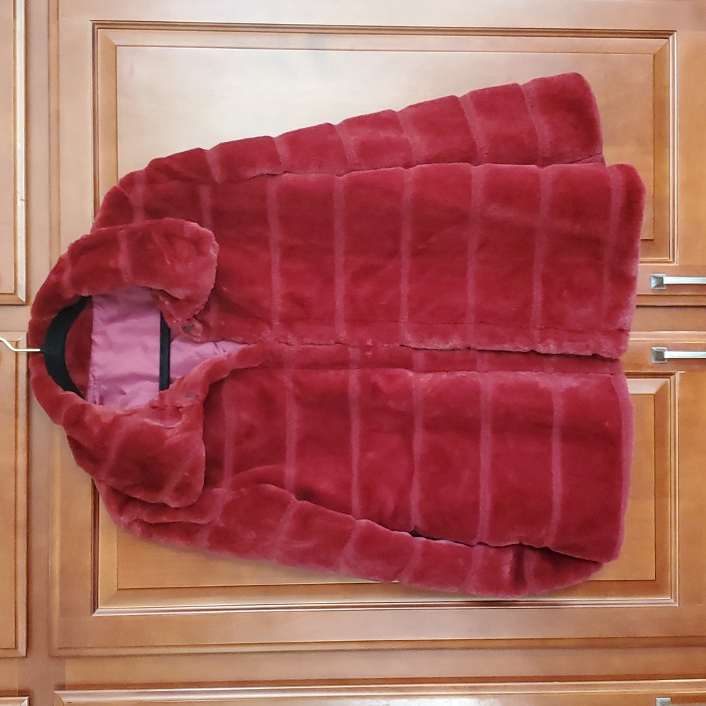 Faux Fur Waist Length Jacket